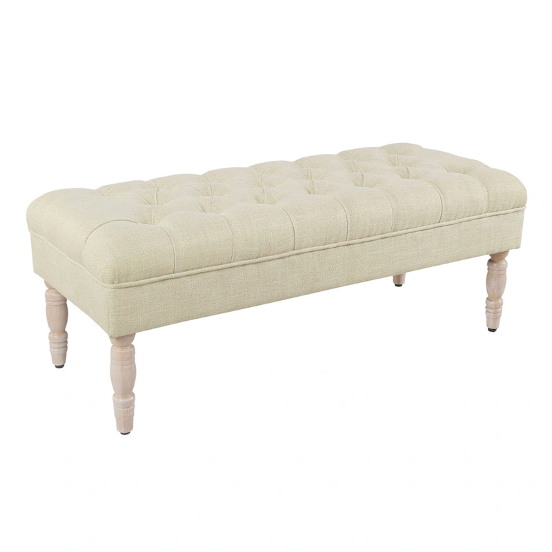 HomePop Classic Tufted top Upholstered Bench