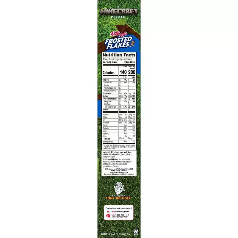 Kellogg's Frosted Flakes Minecraft Breakfast Cereal - 15.6oz