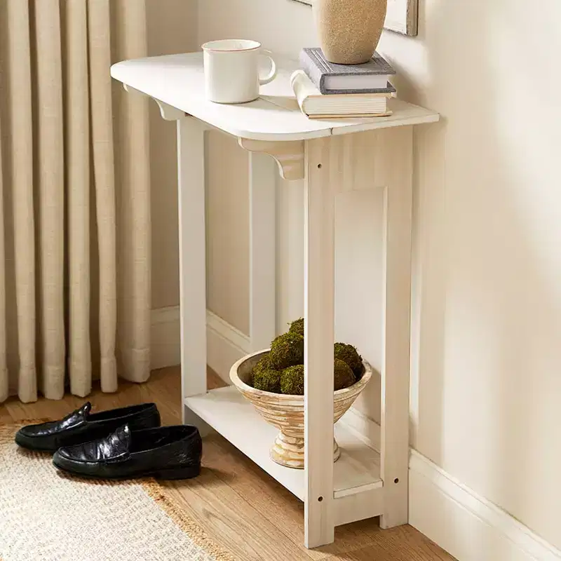 The Lakeside Collection Wood Console Table with Drop Leaf - 30H -