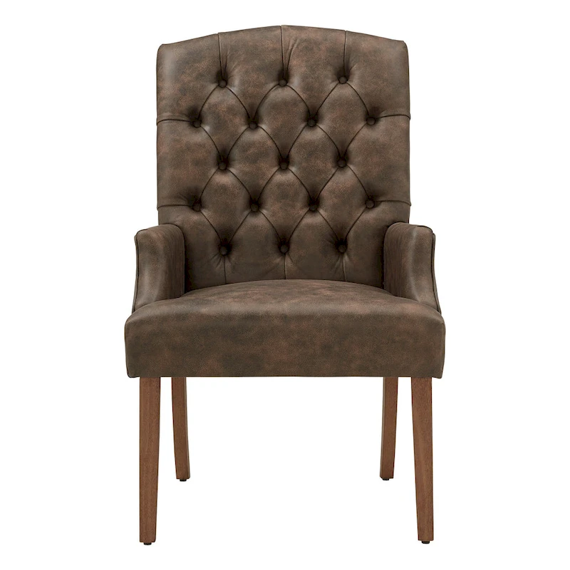 Benchwright Premium Tufted Dining Arm Chair by iNSPIRE Q Artisan
