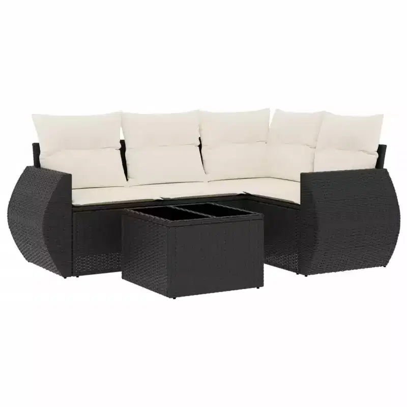vidaXL Modular Garden Sofa Set with Cushions and Storage