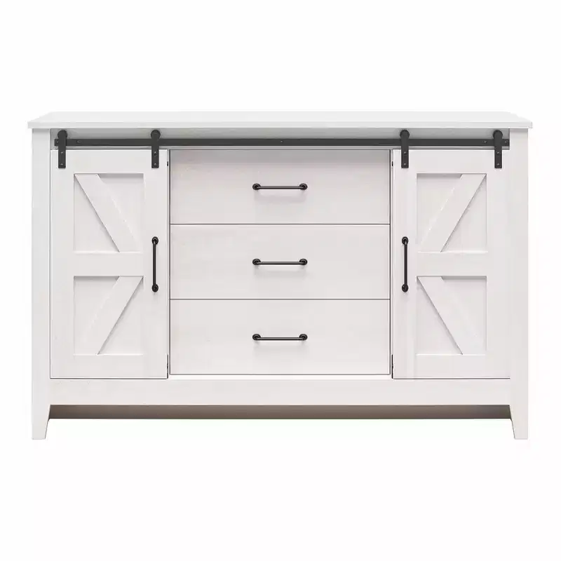 RealRooms Alton Farmhouse 3 Drawer/2 Door Dresser
