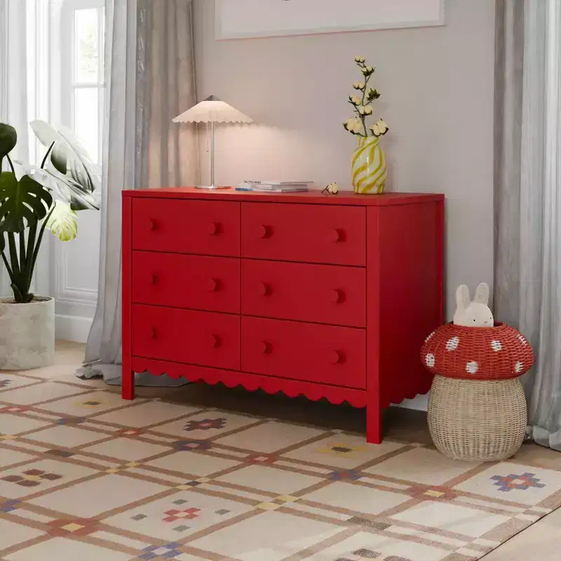Scallop 6-Drawer Dresser