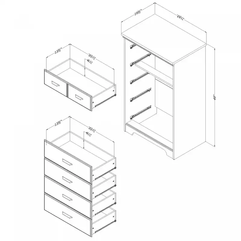5-Drawer Chest - Natural Ash