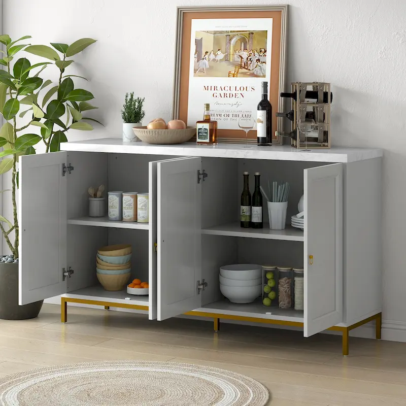 59 Sideboard Buffet Cabinet with Adjustable Shelf