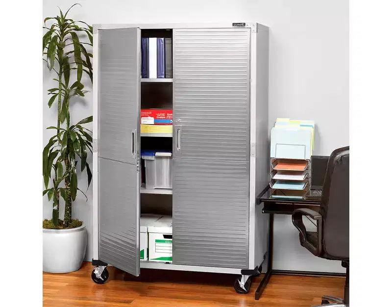 Seville Classics UltraHD Rolling Storage Cabinet, 48 x 18 x 72