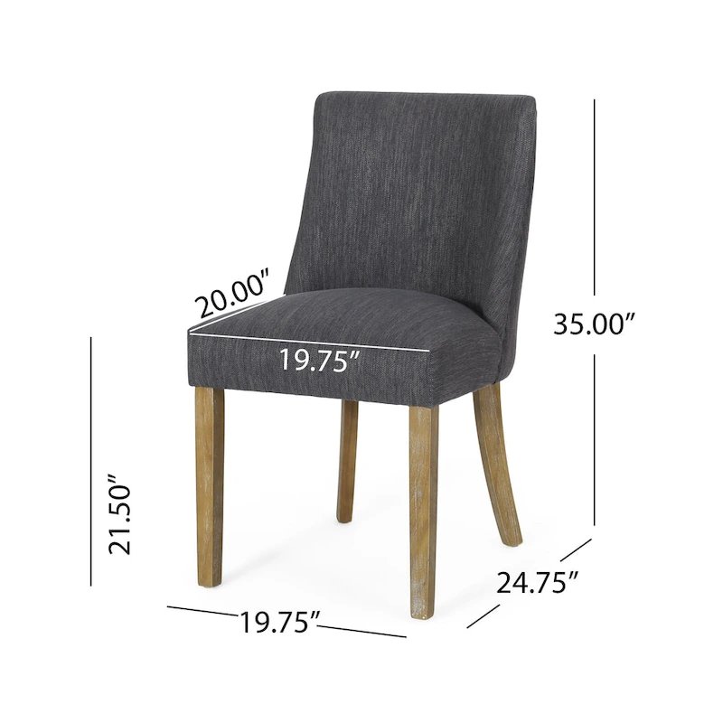 Frances Fabric Dining Chair (Set of 4) by Christopher Knight Home