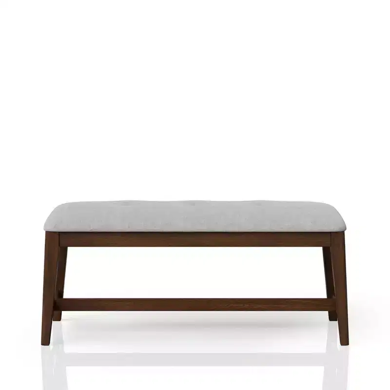 GDFStudio Luo Modern Wooden Upholstered Dining Bench