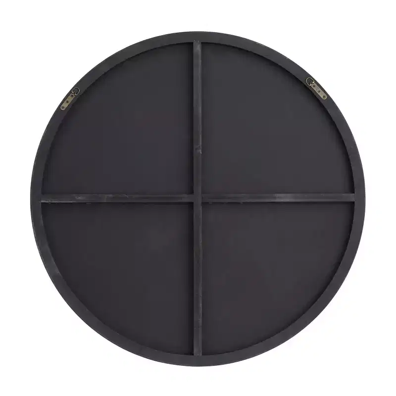 Wood Round Wall Mirror with Thin Frame - Olivia & May