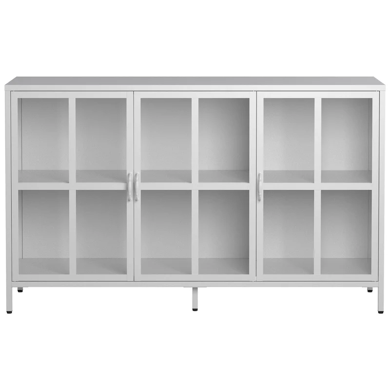 Heavy Duty Metal Modern Sideboard Buffet Cabinet
