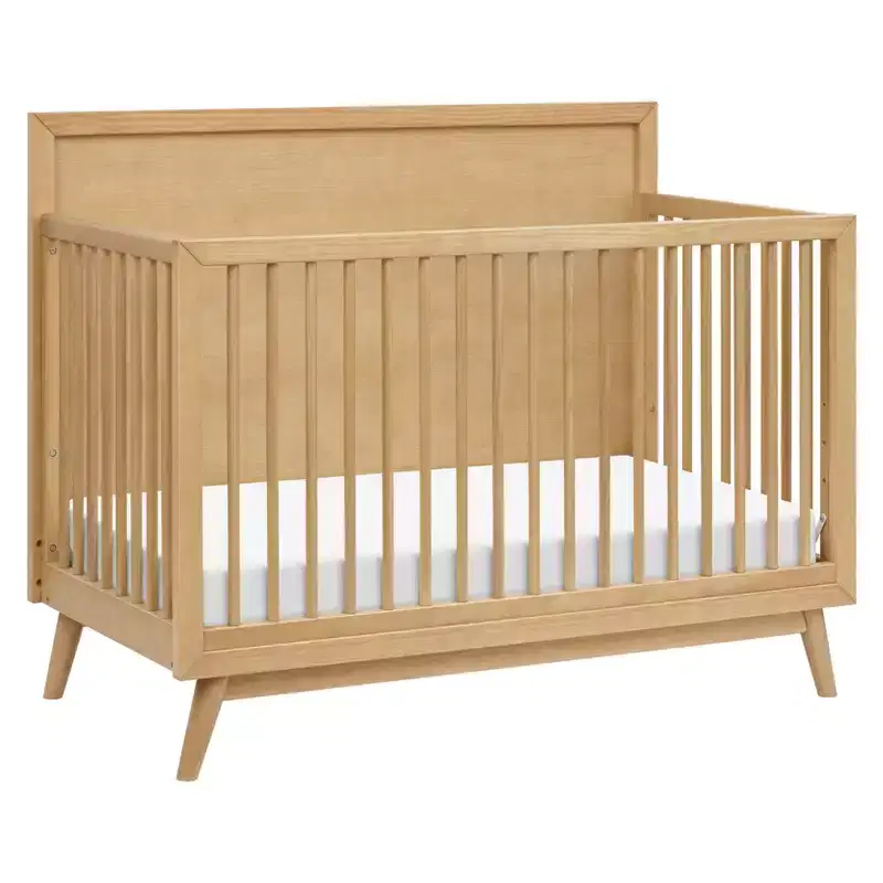 Palma Mid-Century 4-in-1 Convertible Crib with Toddler Bed Conversion Kit