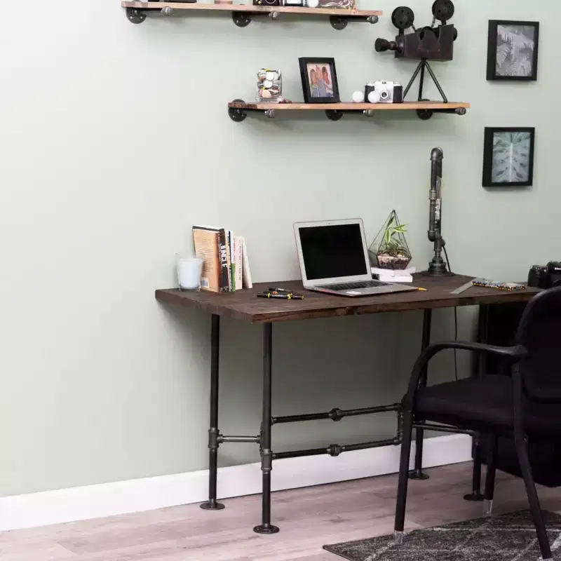 Industrial Pipe Desk Base, 2 Pack