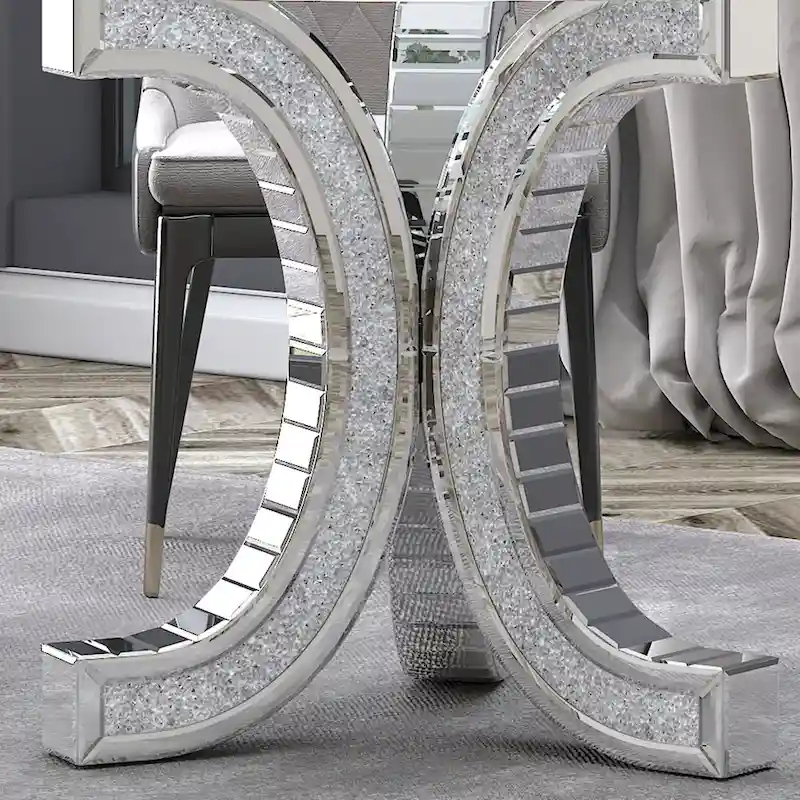 Round Glass Top Dining Table