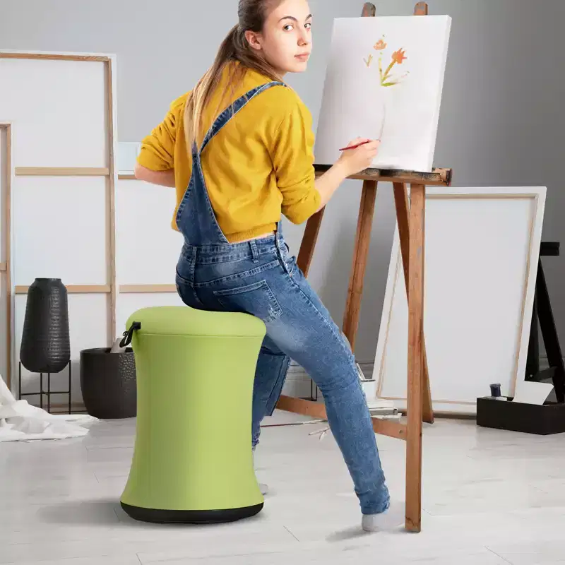 Iron and Sponge Adjustable Height Wobble Chair 19.3