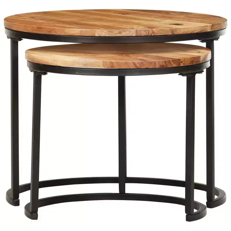 Nesting Table Acacia wood with oil finish