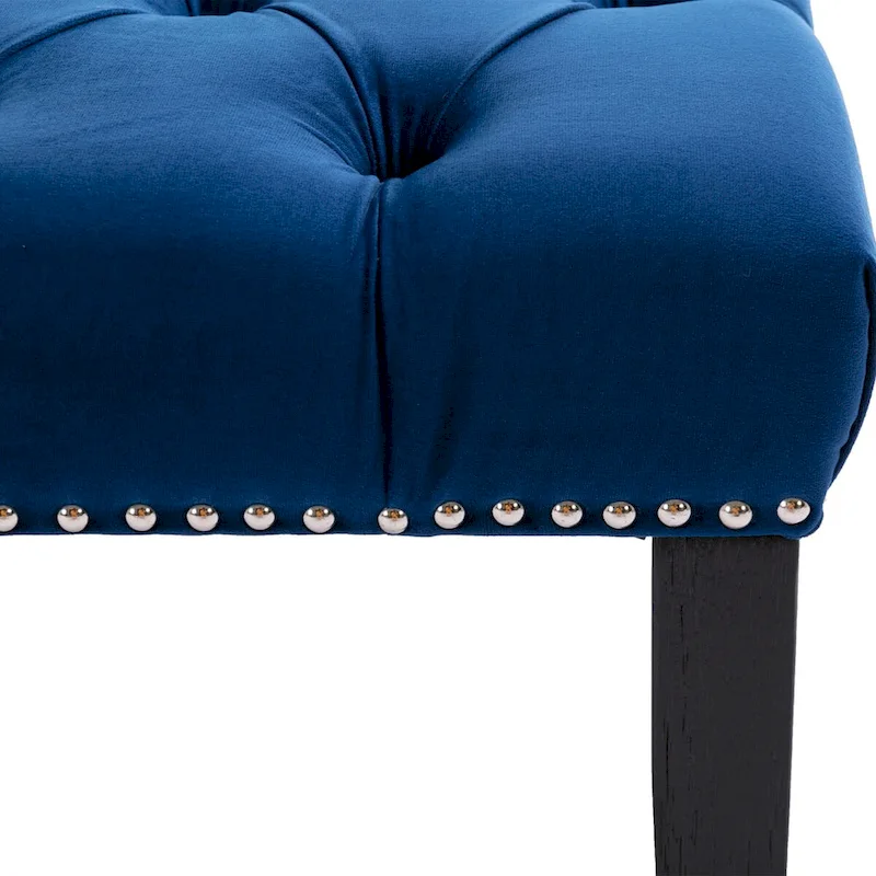 Upholstered Tufted Bench Ottoman Footrest Stool Accent Bench