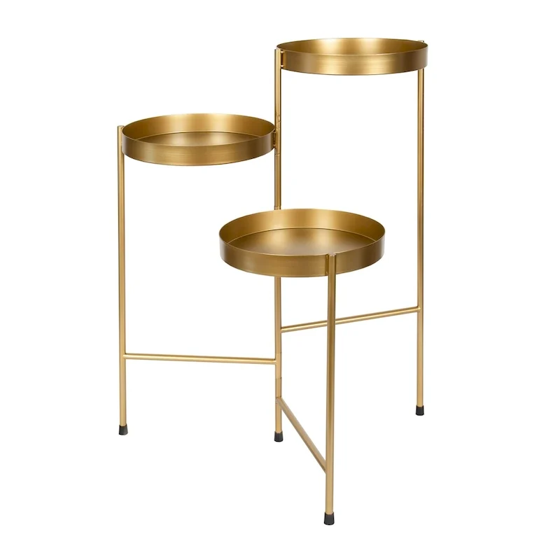 Metal 3-tier Modern Plant Stand - 16x21x30