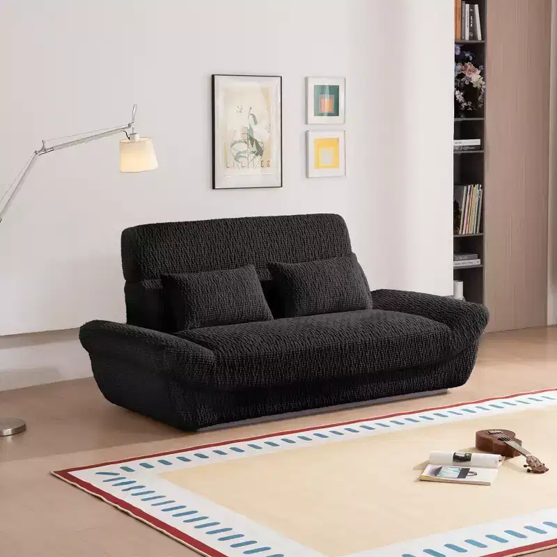 EHMKNP 2-Seater Sailboat Elliptical Sofa  High-Density Compressed Foam Luxury Living Room Couch