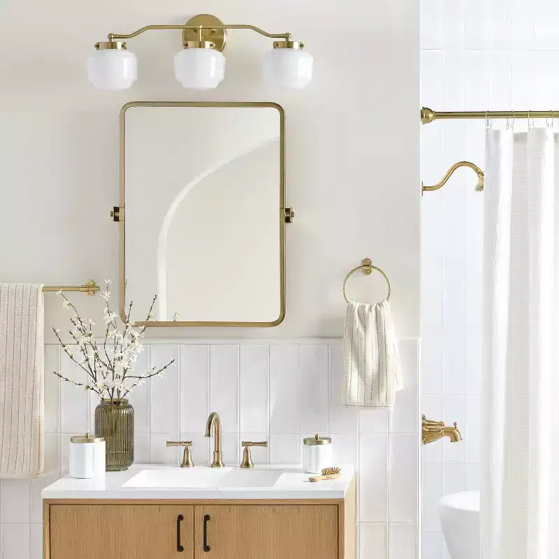 22x30 Rectangular Bathroom Vanity Pivot Mirror - Hearth & Hand with Magnolia
