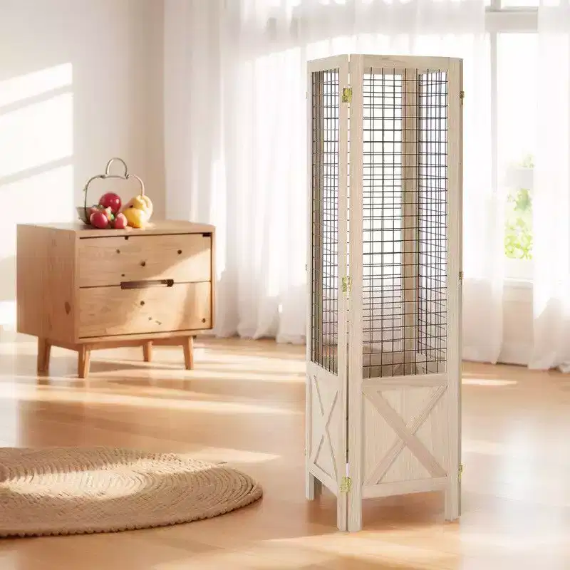 4-Panel Room Divider, Folding Privacy Screen for Bedroom, Living Room, Office