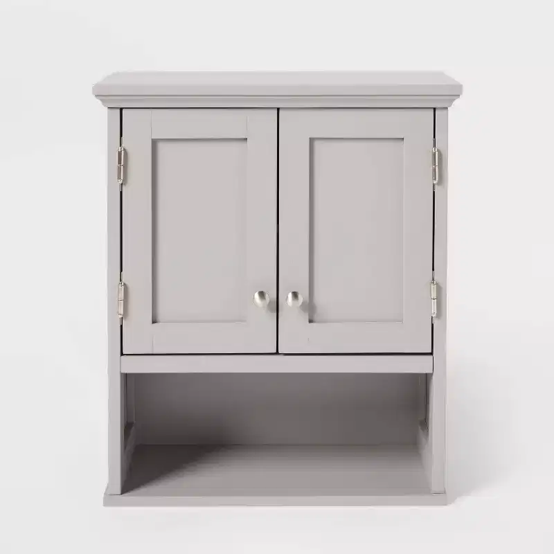 Wood Wall Cabinet Gray - Threshold™