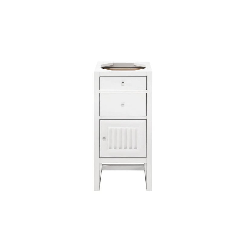 James Martin Vanities Athens 15 Cabinet w/ Drawers and Door, Glossy White