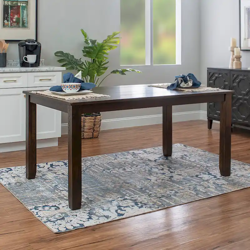 Stokes Brown Wooden 6-Piece Dining Set