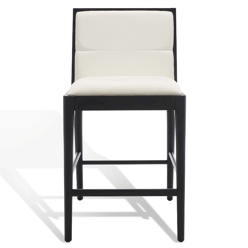 SAFAVIEH Couture Vonne Linen Counter Stool (Set of 2) - 19Wx22Dx36H