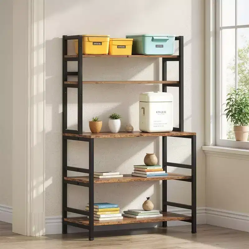 MAYEERTY 5-Tier Storage Cabinet with 31.5 x 15.7 Countertop