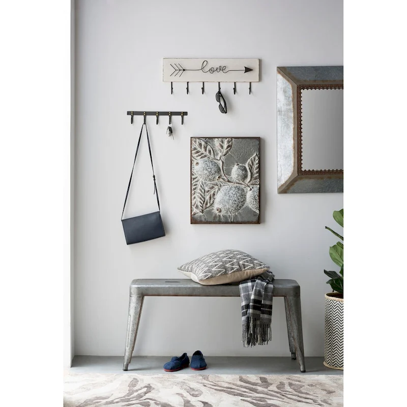 Metal Entryway Bench