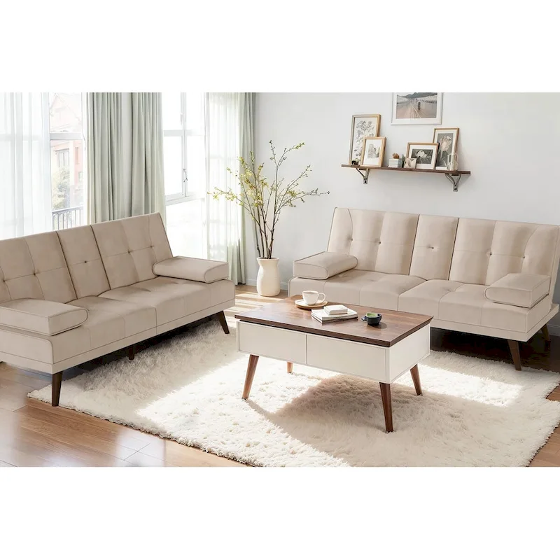 Futzca Futon Couch Sofa Bed, Small Sleeper Sofa Chair Loveseat