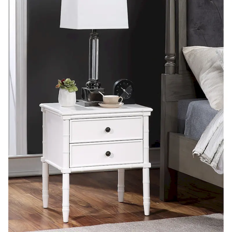 Ettington Carved Bamboo 2-drawer Nightstand by Greyson Living