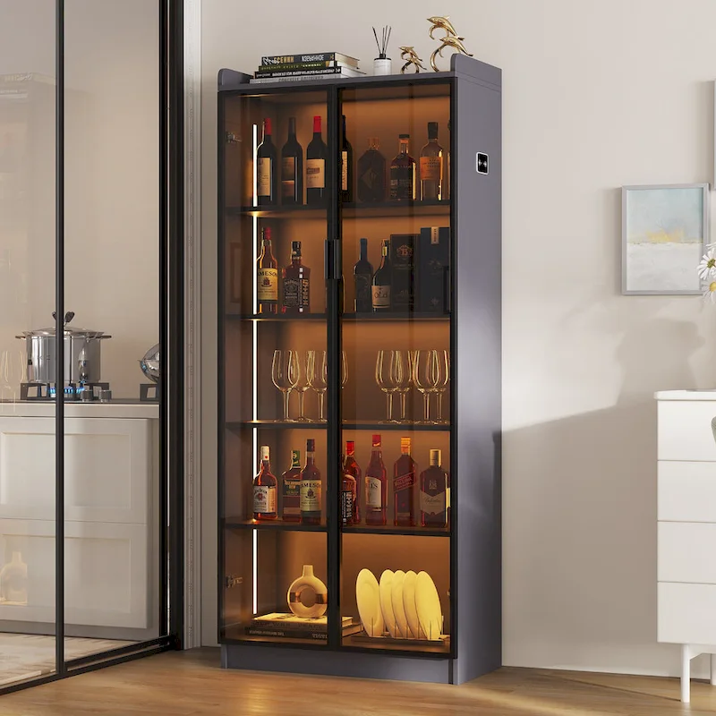 Dining Cabinet with LED light - N/A