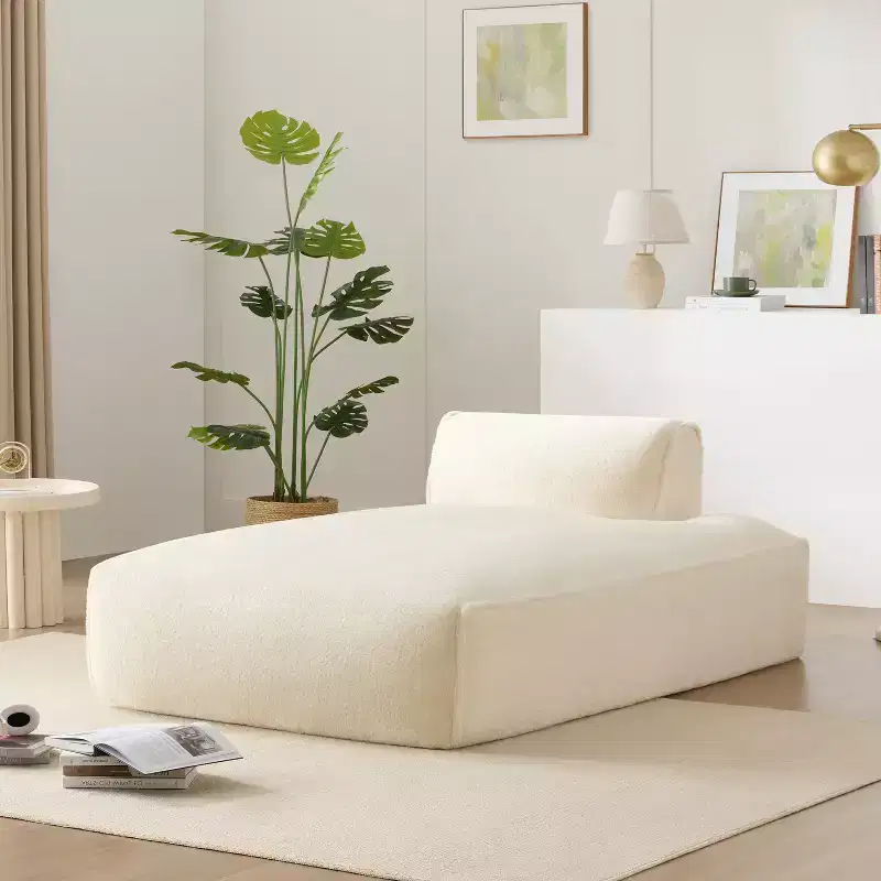 72.5'' Oversized Left-Facing Modular Sofa Bed, Fully Compressed No-Assembly Sofa for Living Room, Elderly-Friendly 1-Seat Foam Couch