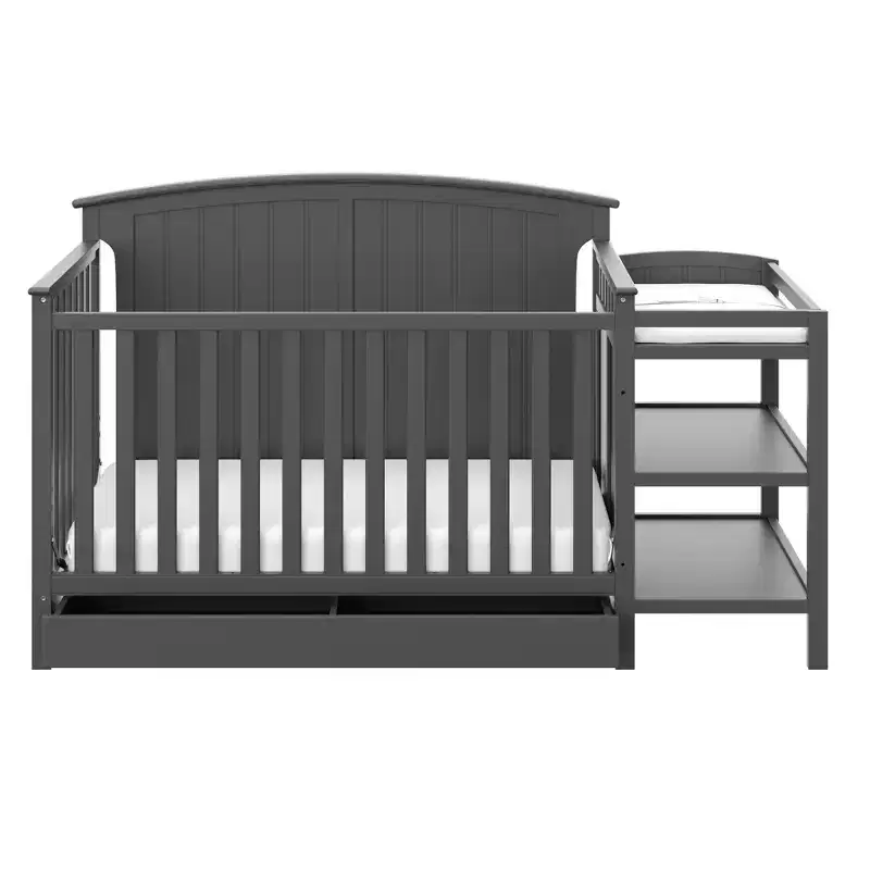 Storkcraft Steveston 5-in-1 Convertible Crib and Changer with Drawer
