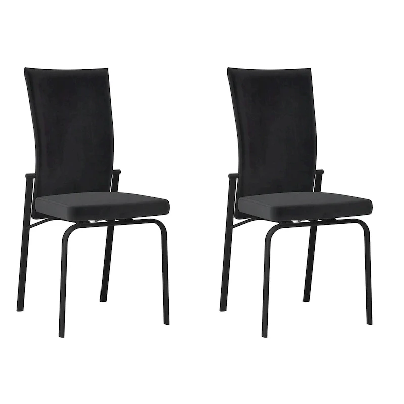 Monique Black Motion-back Side Chair