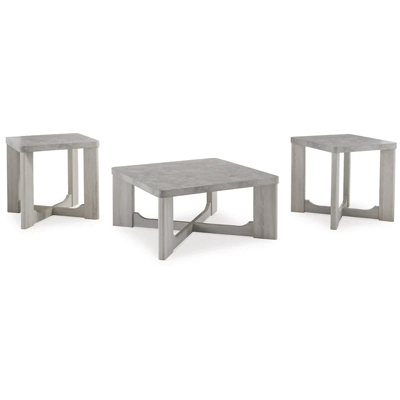 3-Piece Coffee Table and End Table Set - 35W x 35D x 17H