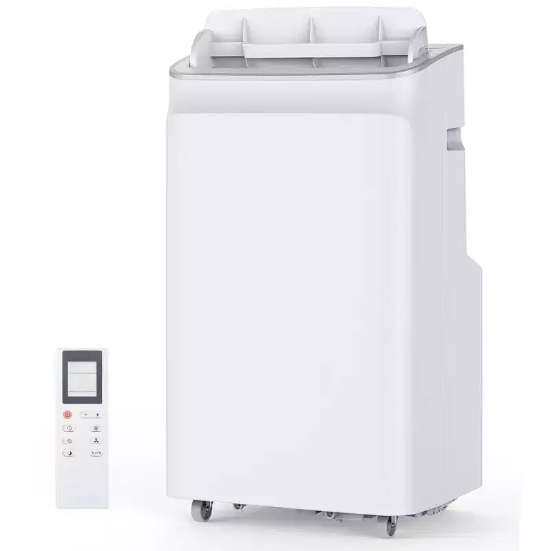 Acekool 12000 BTU 3-in-1 Portable Air Conditioner, Cools 550 Sq.Ft, Remote, Auto Swing & Timer, White