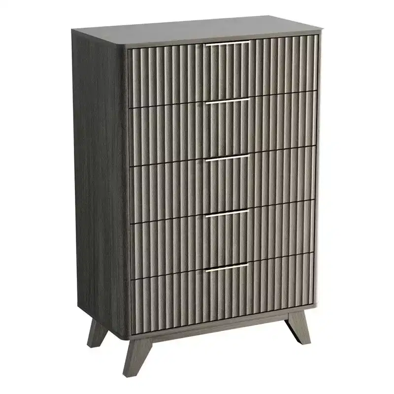 5-Drawer Grille Chest Particleboard Density Board, 30in. Wide