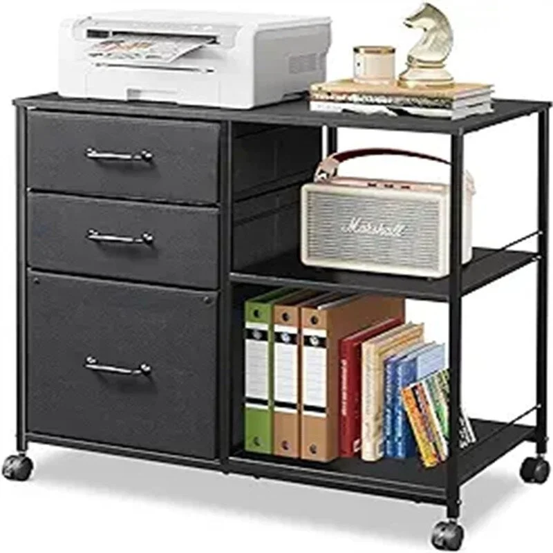 3-Drawer Mobile File Cabinet - 15.75