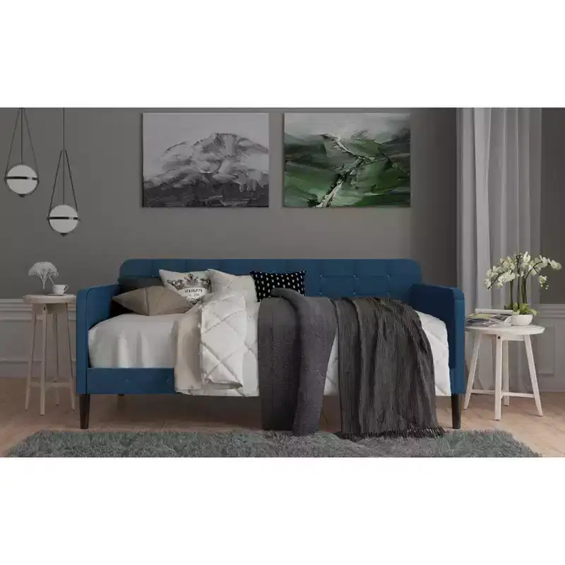 MDF Polyester Velvet Upholstered Twin Daybed 80.9