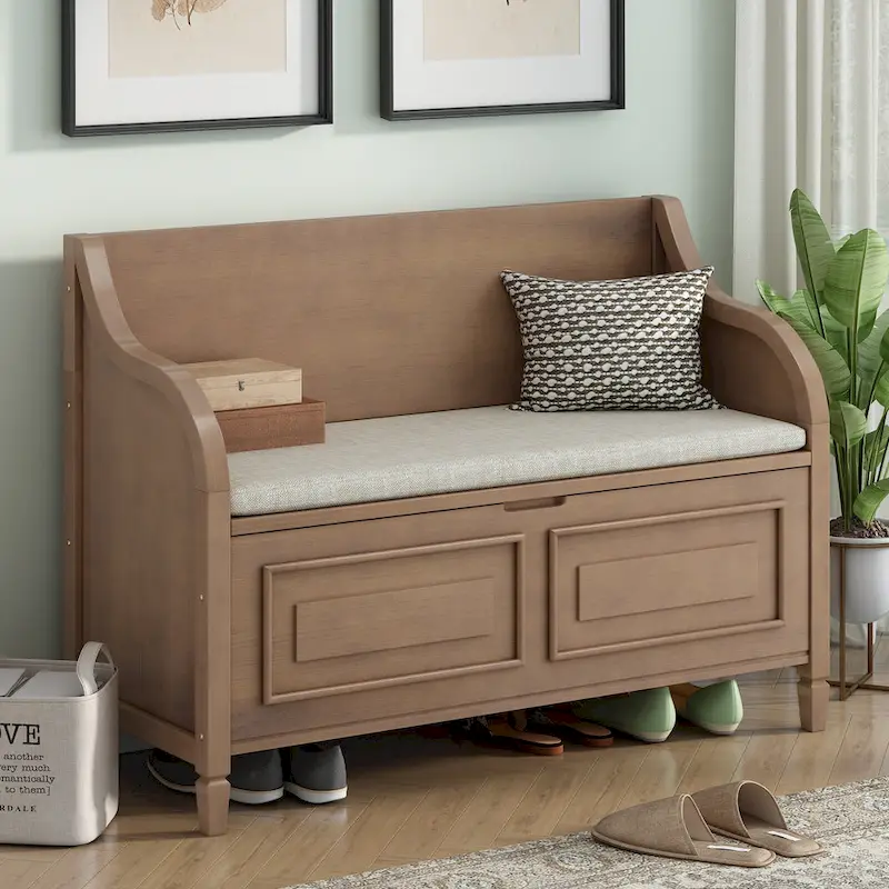 Solid wood Entryway Bench