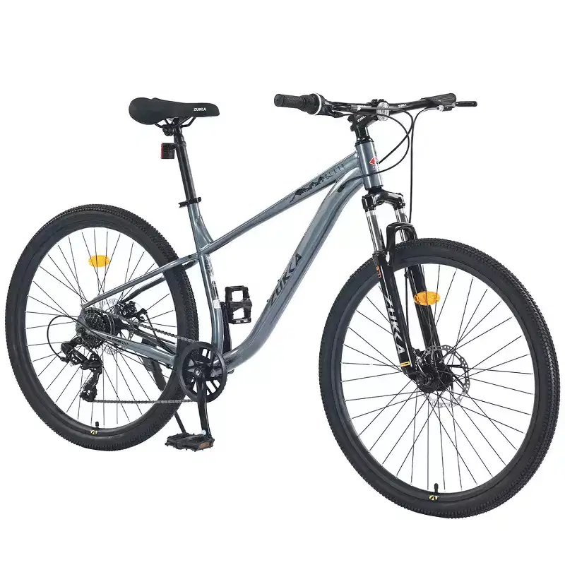 Whisen 27.5 Mountain Bike with 8 Speed Rear Derailleur, Front Suspension, Steel Frame