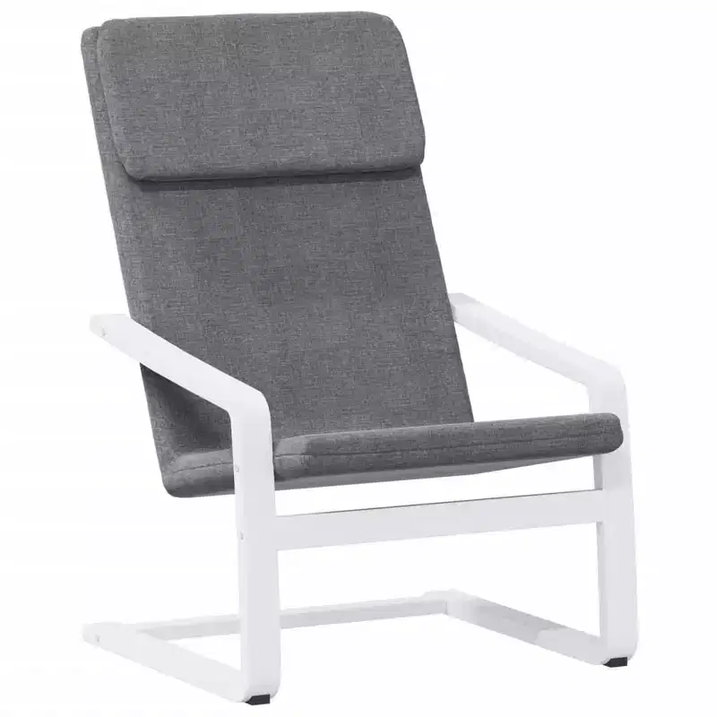 vidaXL Chair Accent Armchair Relaxing Seating Office Chair Furniture Fabric - Dark Gray