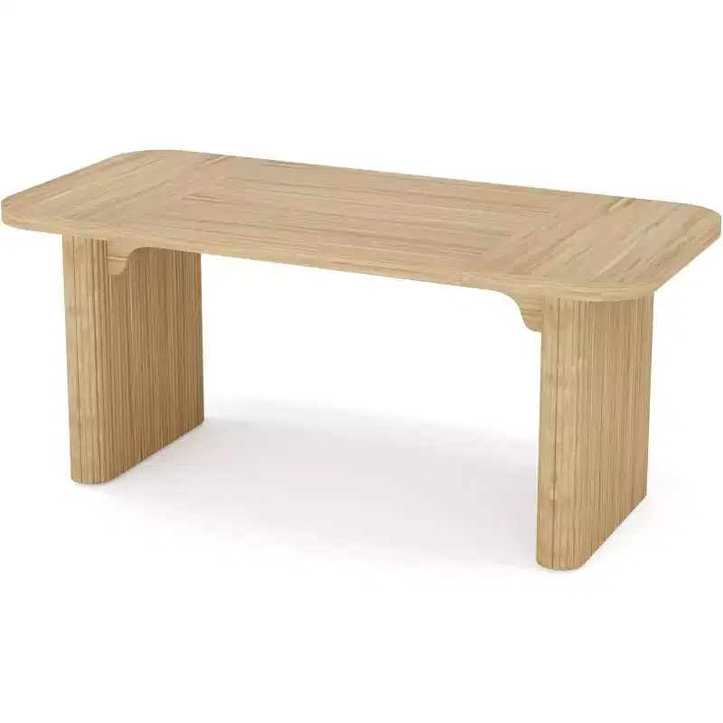 Lantine 62 Executive Desk, Large Office Computer Desk with Double Pedestal, Modern Simple Rectangle Writing Table for Home Office