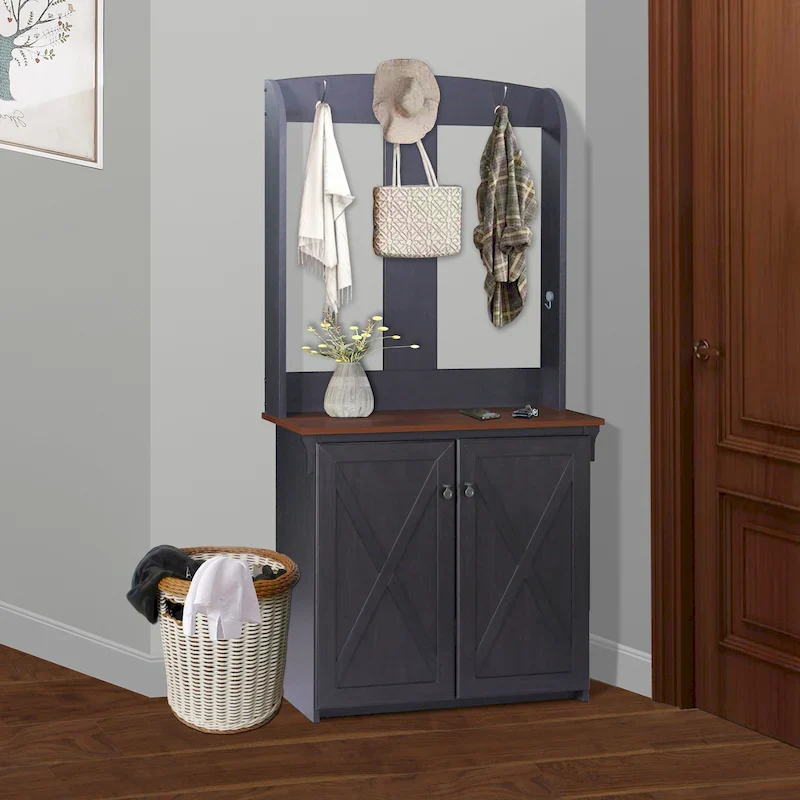 Hall Tree with Bench and Shoe Storage