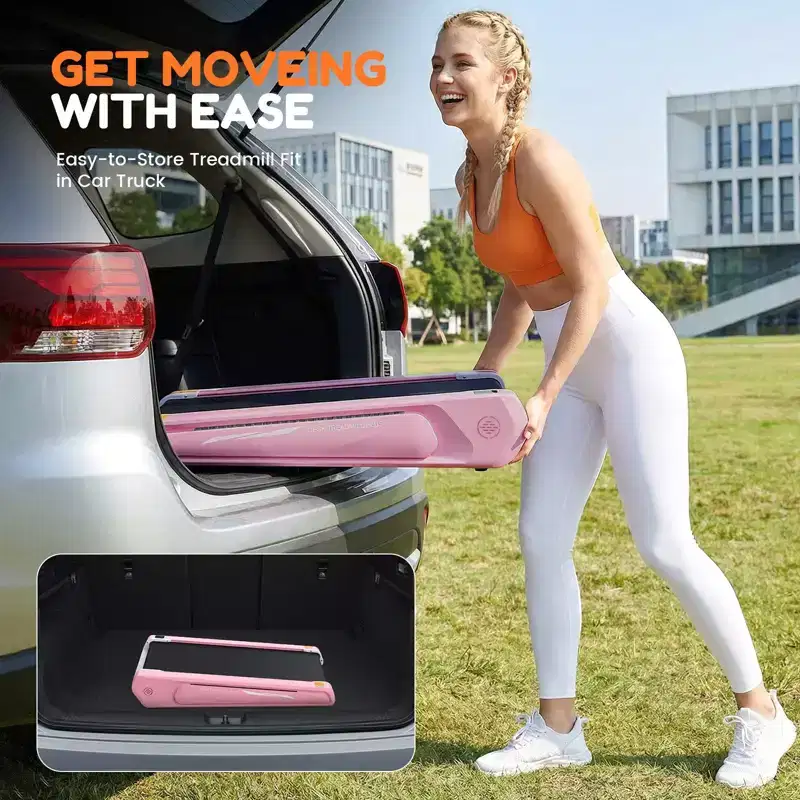 Sailvan Walking Pad Treadmill, Treadmill with Incline Lightweight Walking Pad, Compact Running Treadmills 300LBS Capacity