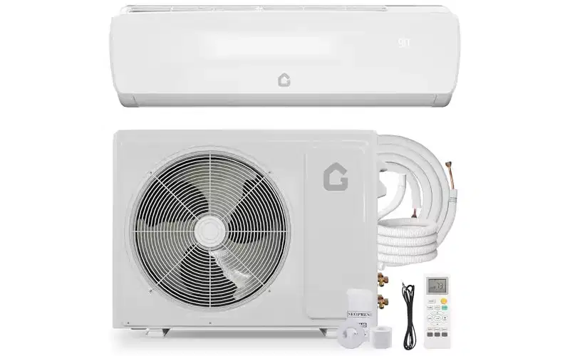 Garvee 12000 BTU Ductless Mini Split Air Conditioner and Heat Pump,3-in-1 All-in-One Cooling Heating and Dehumidifier,10ft Pre-Charged Line Set
