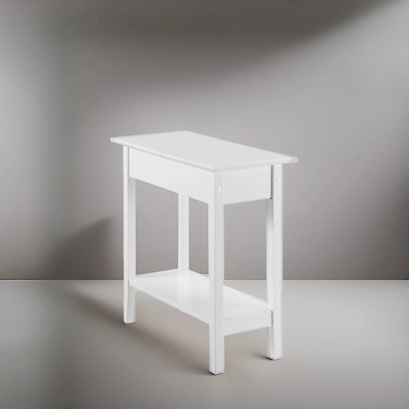 Stylish Slim End Table, Narrow Nightstand, and Skinny Bedside Table