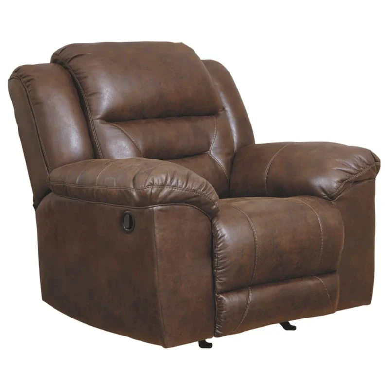 Contemporary Rocker Recliner Chocolate